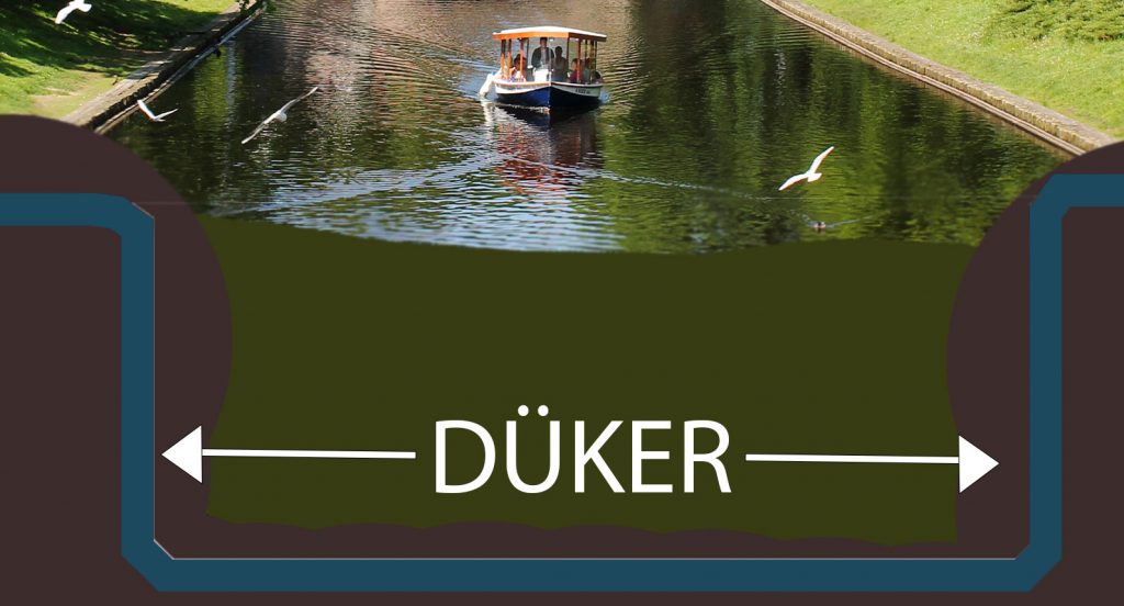 Düker unter einem Kanal